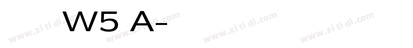 华康少女文字W5 A字体转换